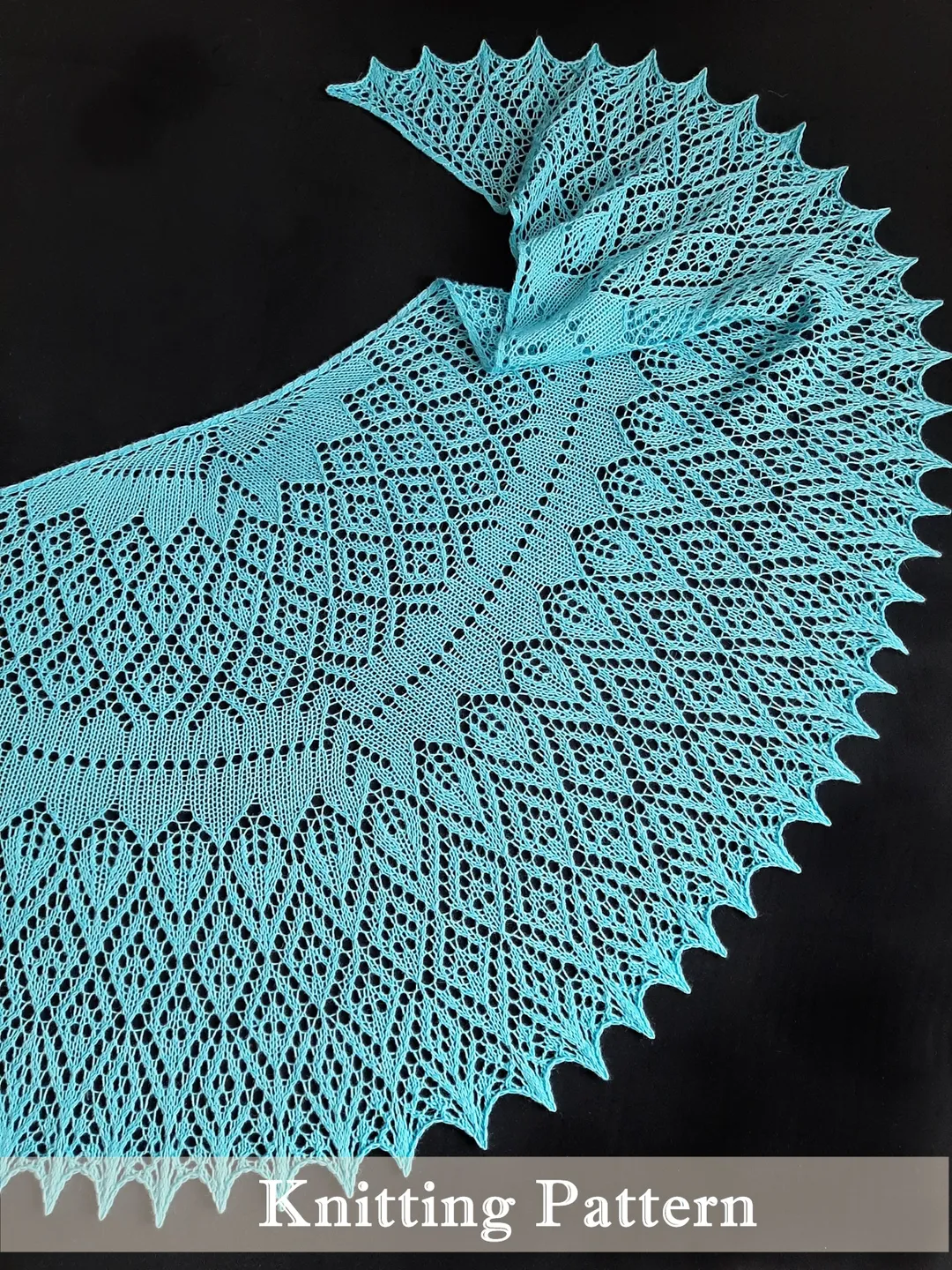 Iberis Fichu Knitting Pattern Small Crescent Shawl