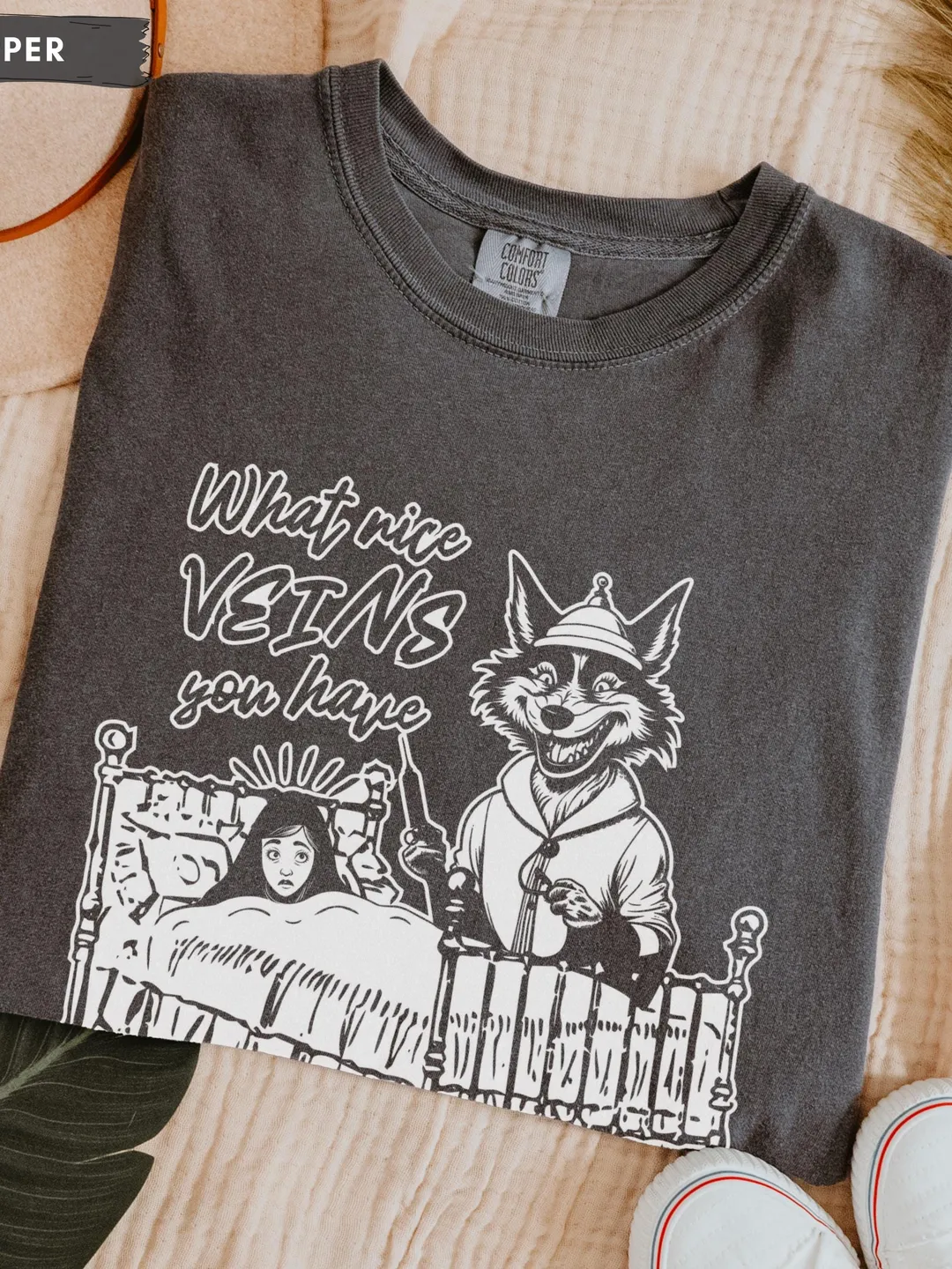 Comfort Colors Halloween Nurse Shirt, What Nice Veins You Have Vintage Graphic Tee, Funny Spooky Medical T-Shirt Vampire Nurse Costume Shirt