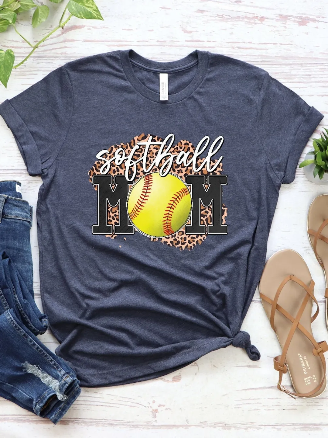 Softball Mama Shirt, Mom Life Tee (Soft Cotton Blend)