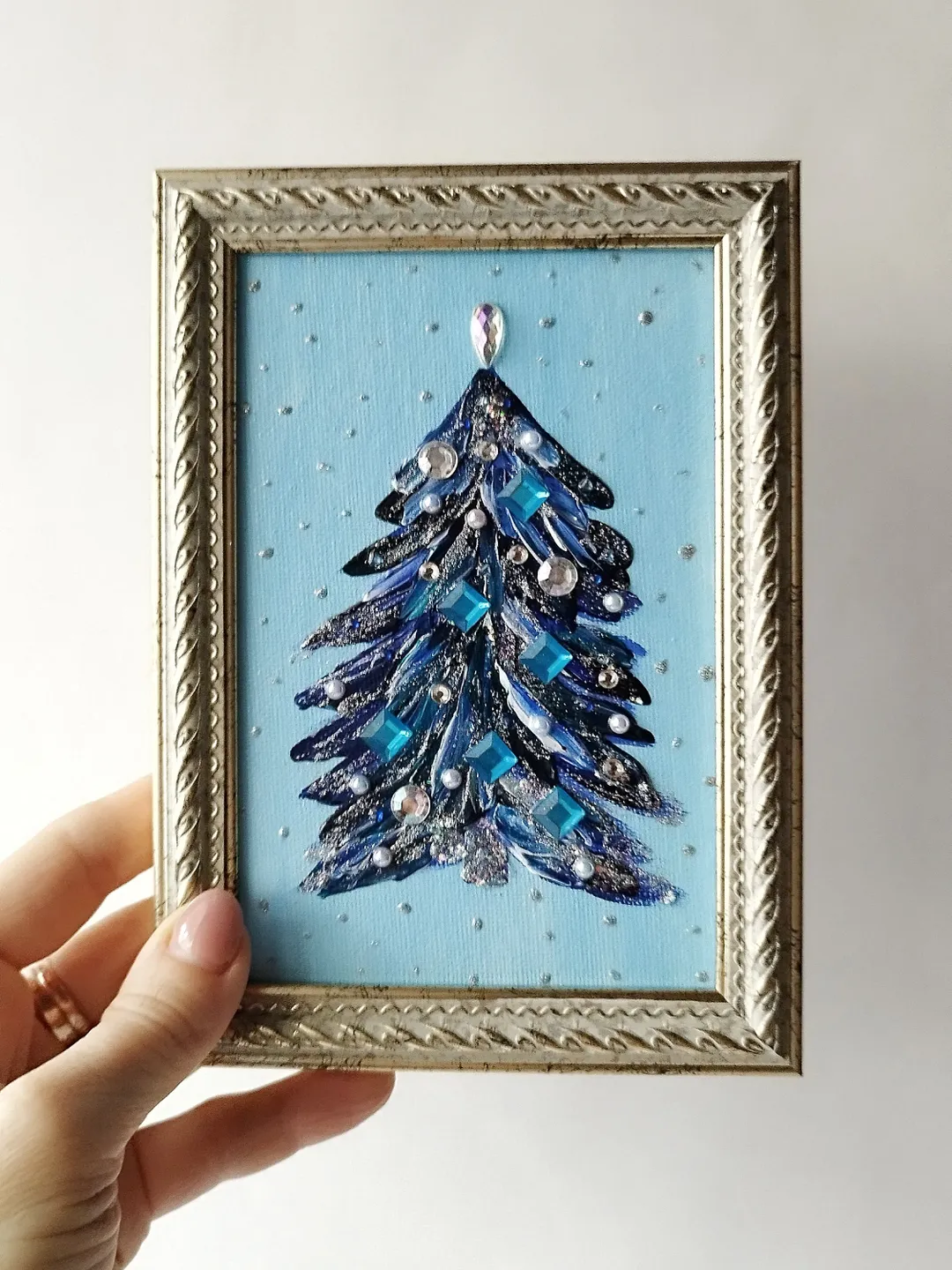 Christmas Tree Acrylic Painting - The Perfect New Year Gift