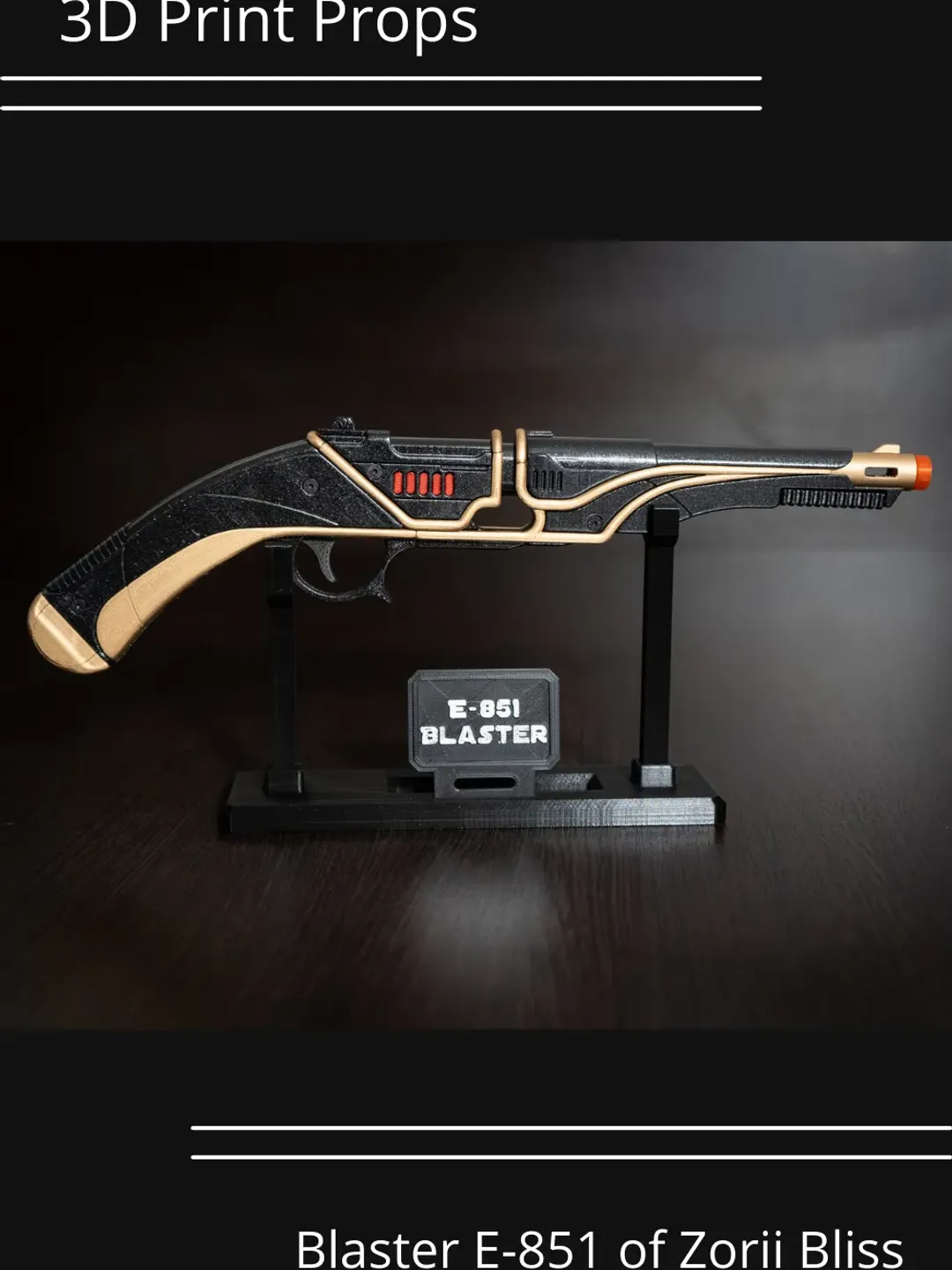 Blaster E-851 of Zorii Bliss | Star Wars Replica | Star Wars Props | Star Wars Cosplay