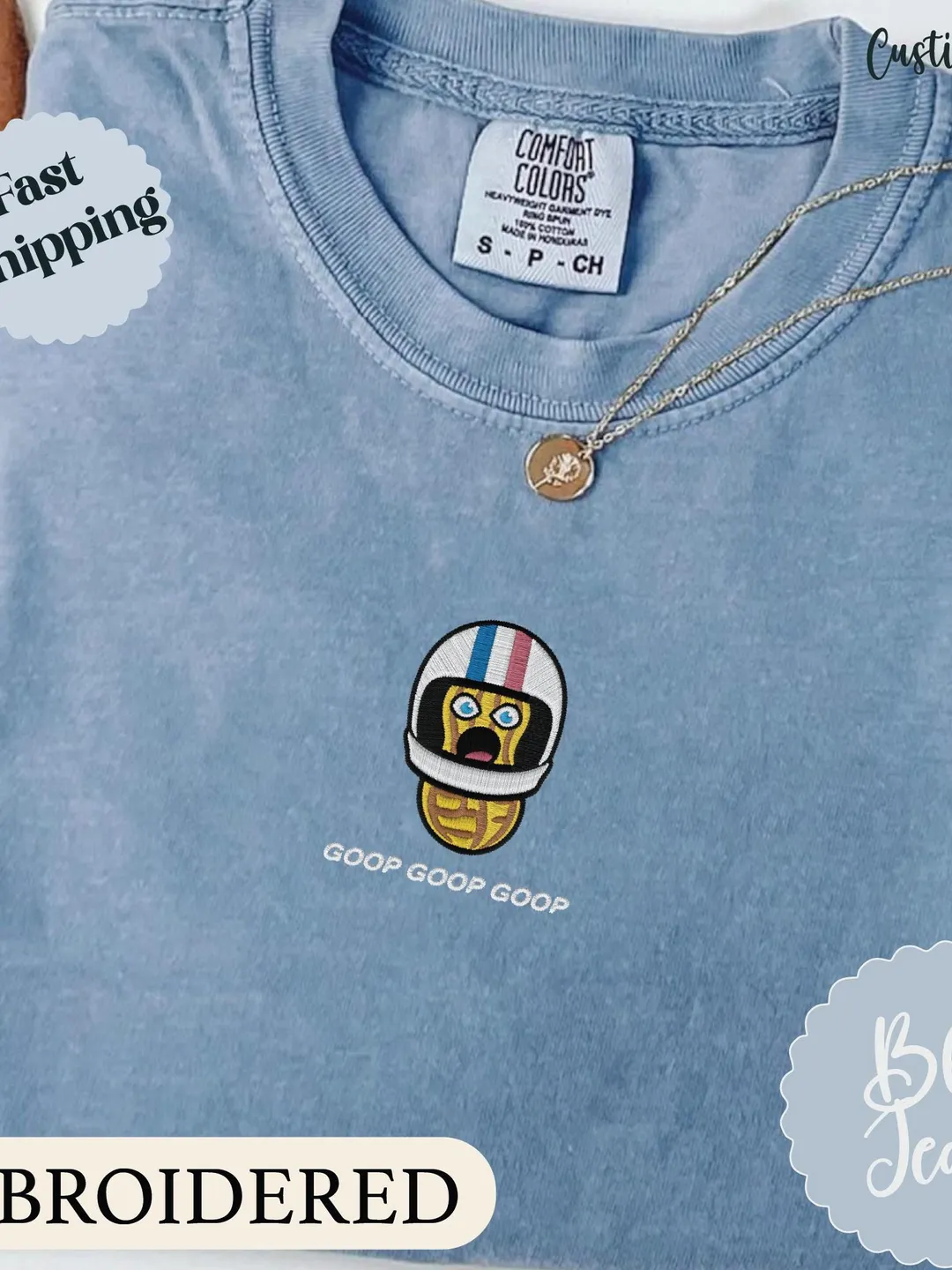 Comfort Colors® The Burnt Peanut GOOP Shirt, Funny Embroidery Shirt. Bungulator Tee, Funny Meme Shirt. The Burnt Peanut GOOP Sweatshirt.