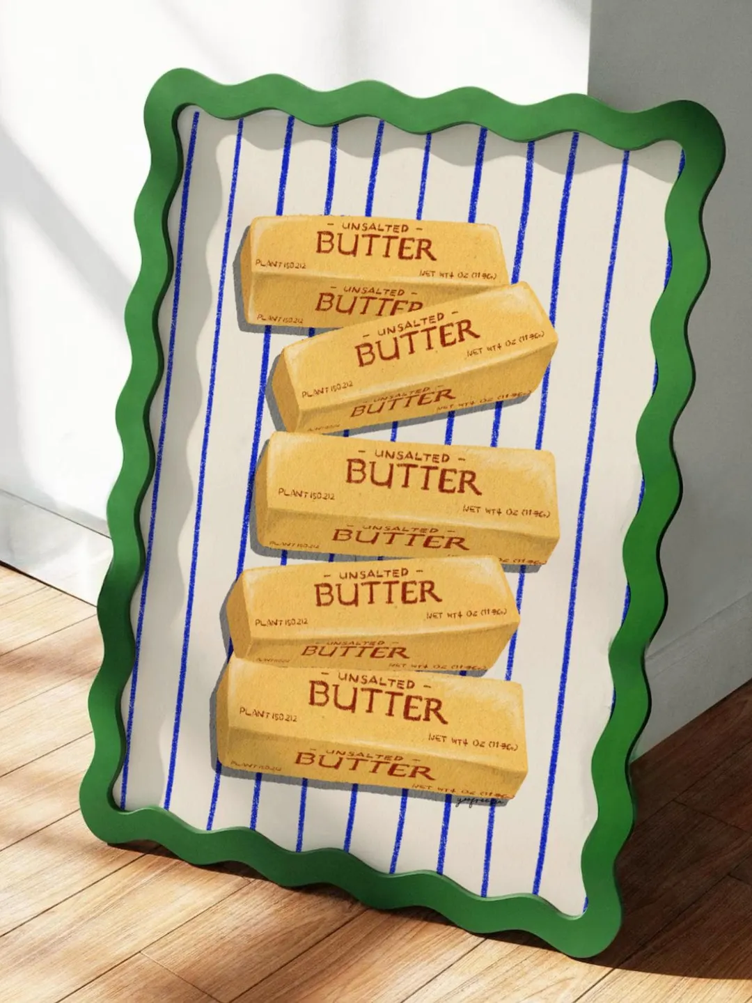 Trendy Butter Print: Retro Kitchen Wall Art (Digital Download)