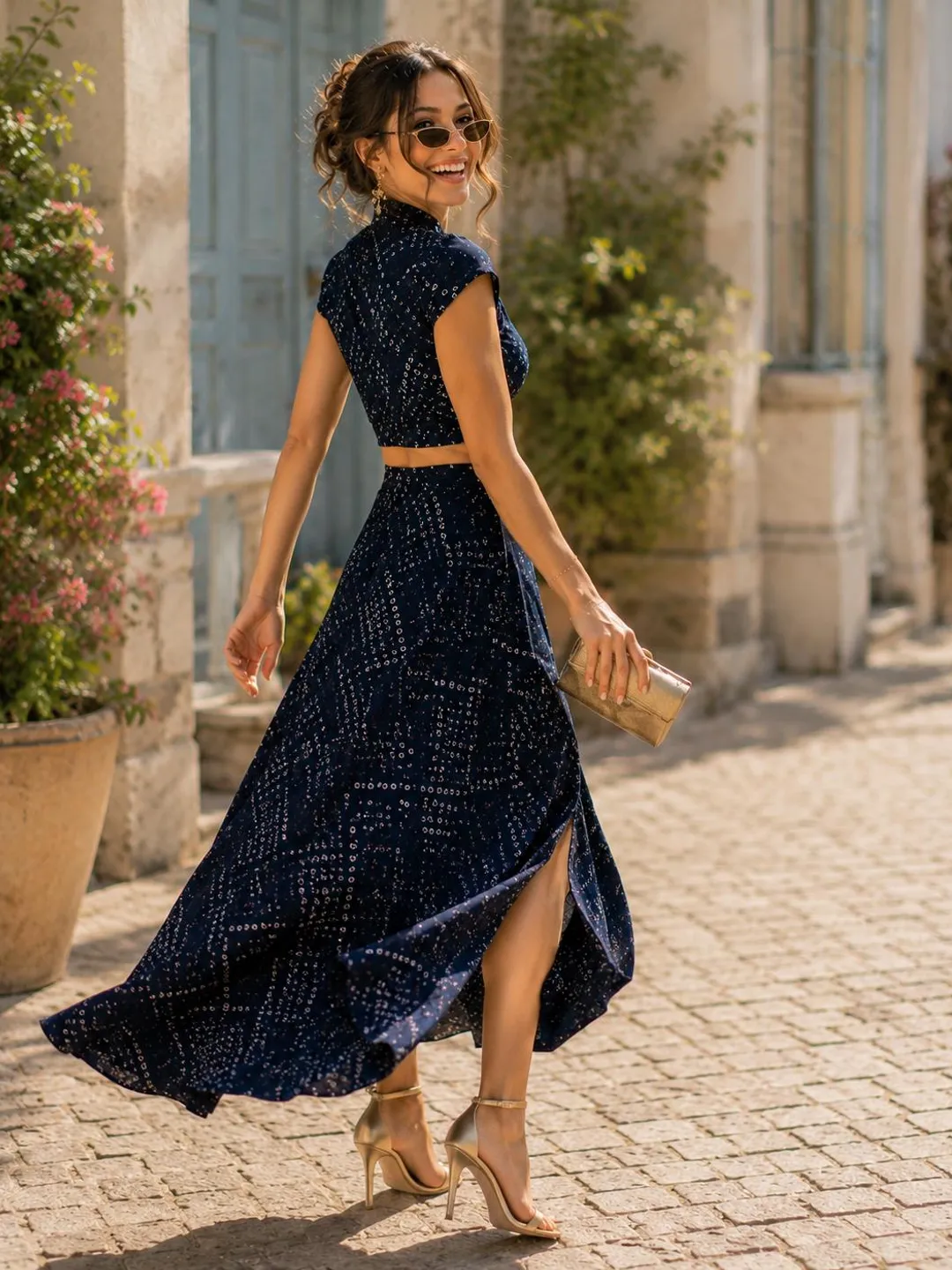 bandhani maxi dress Stylish Harini Bandhani Long Dress Gillori