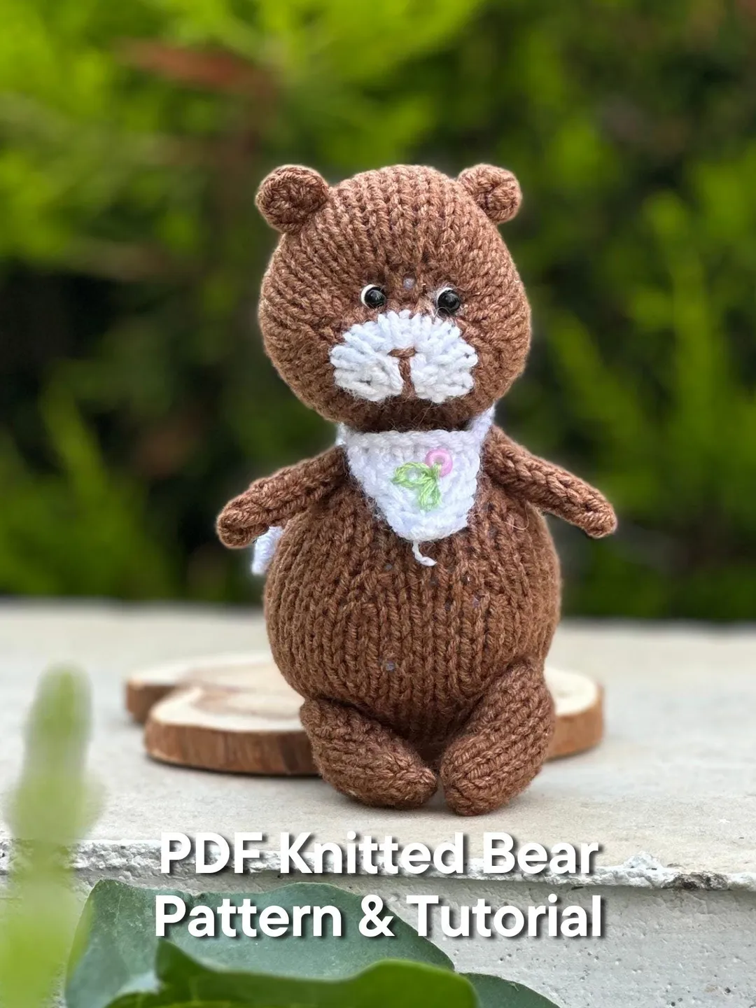 PDF Bear Knitting Pattern, Knitted Toy Tutorial, Knitted Animal Pattern Teddy