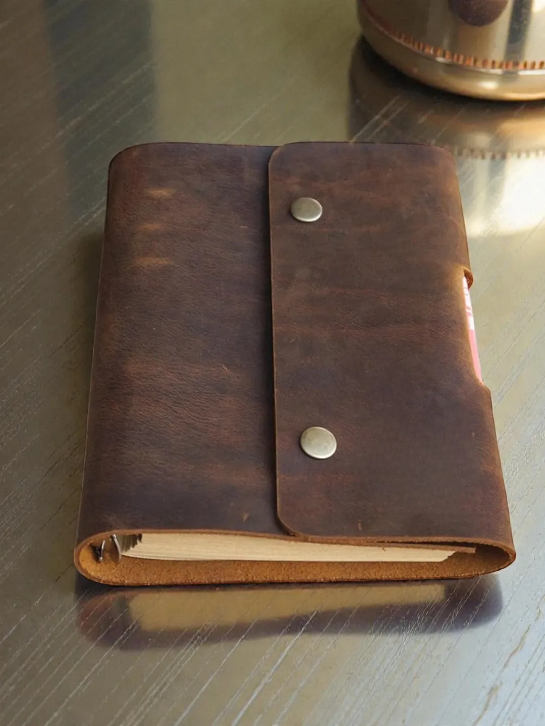 Handmade Vintage Leather Journal with Antique Key – Rustic Travel Diary ...