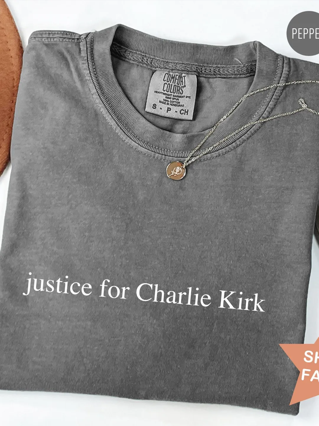 Comfort Colors® Justice for Charlie Kirk Shirt, Prayers for Charlie Kirk, Political Shirt, Human Rights Shirt, Activist Shirt, Justice Shirt