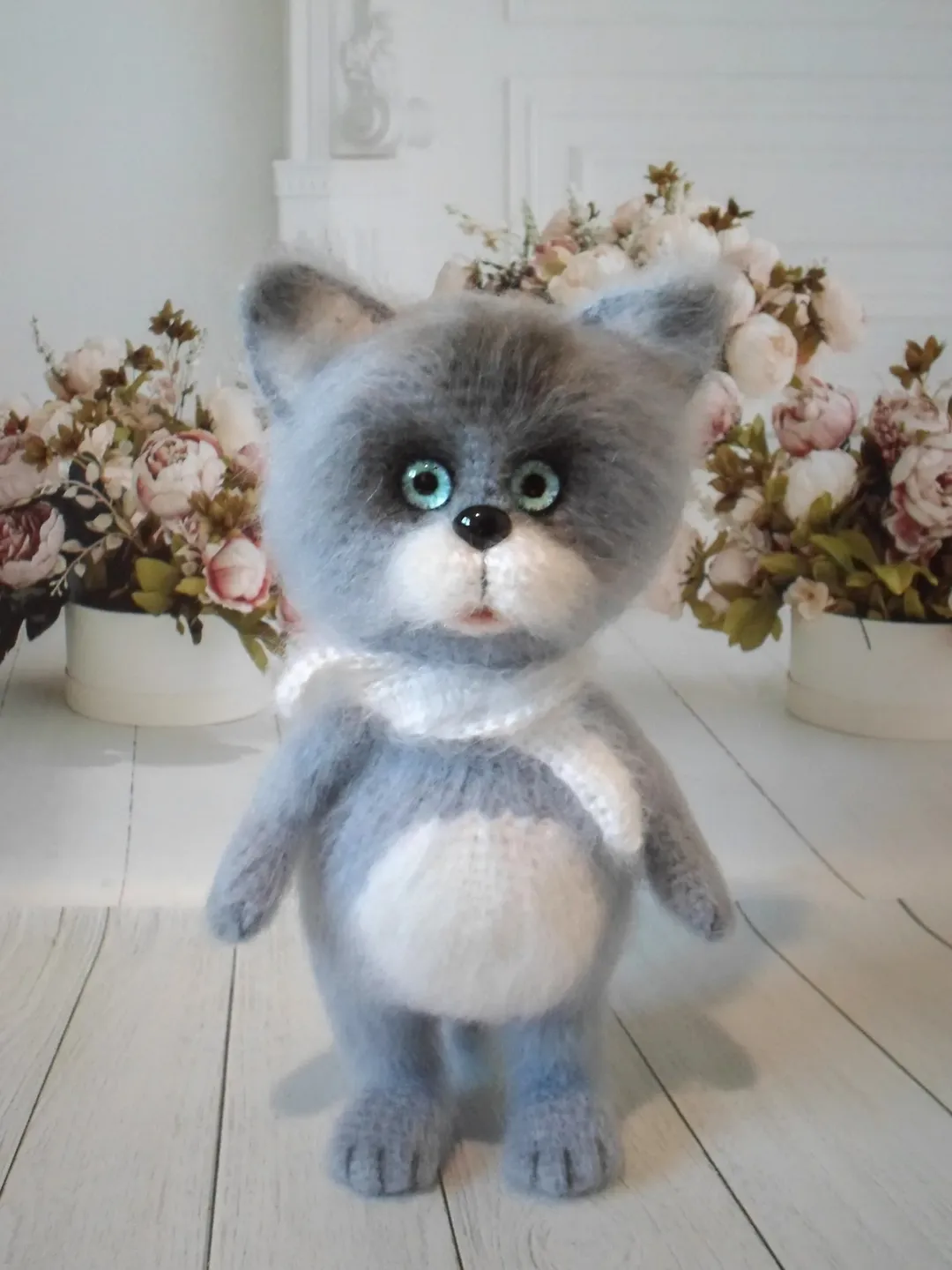 Crocheted cat ,soft toy
