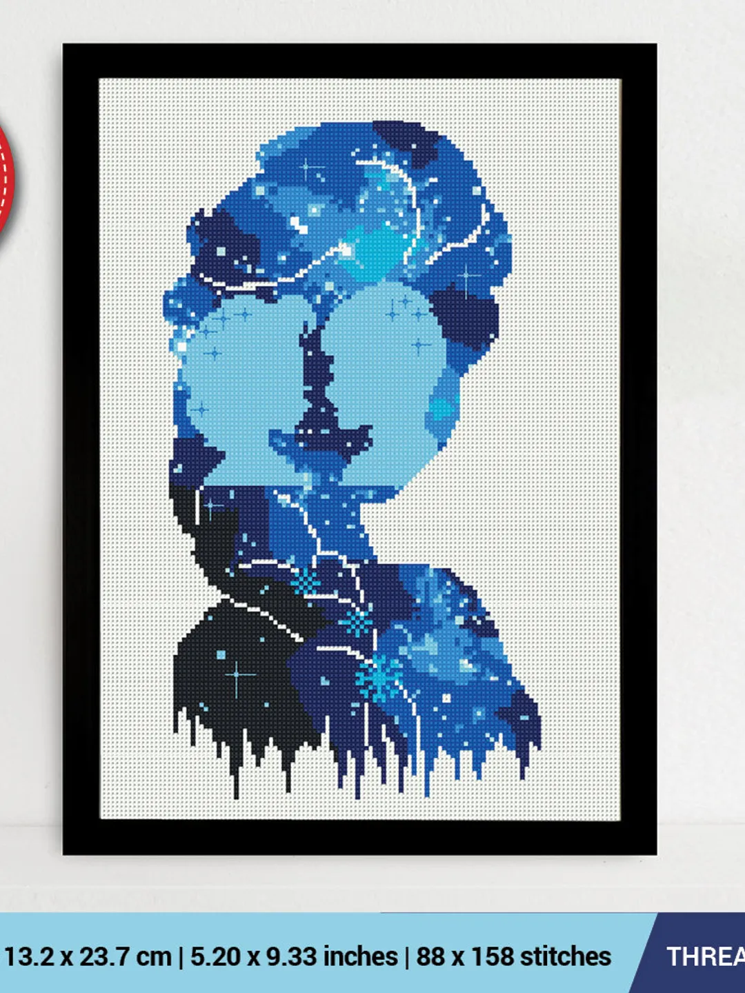 Elsa Snowflake Pattern Elsa silhouette Cross stitch pattern | Embroidery Pattern | Instant ...