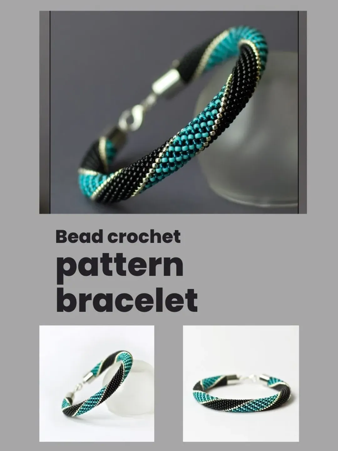 Bracelet pattern, Snake bracelet pattern, Bead crochet pattern, Rope ...