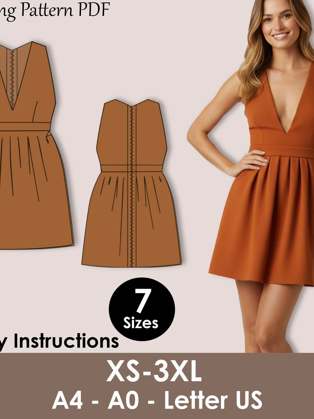 wrap around neck dress V Neck Long Dress With Wrap Front And Leg Slit