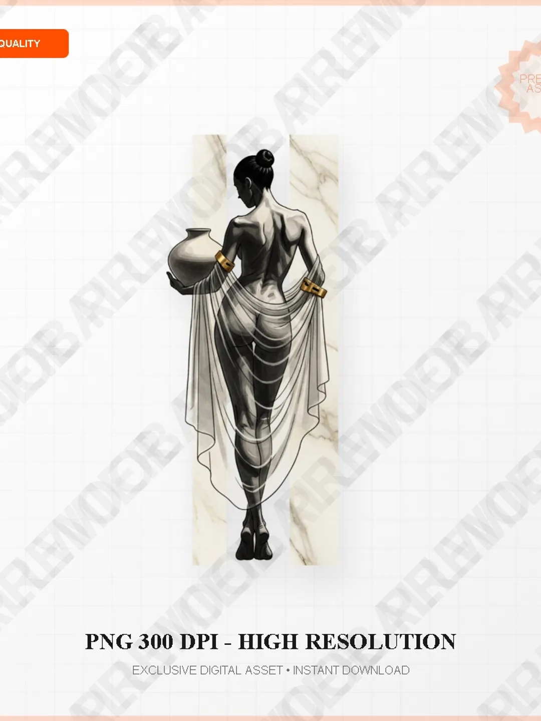 Greek Mythology Wall Art PNG - Ancient Goddess Aesthetic Print - Dark Academia Decor
