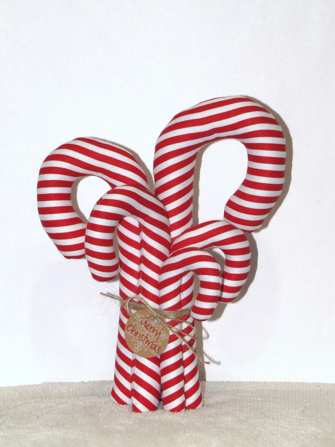 Christmas Candy Cane Sewing Pattern, Stuffed Ornaments PDF Pattern, Easy to follow DIY E-Pattern and Tutorials, Christmas Decoration to sew