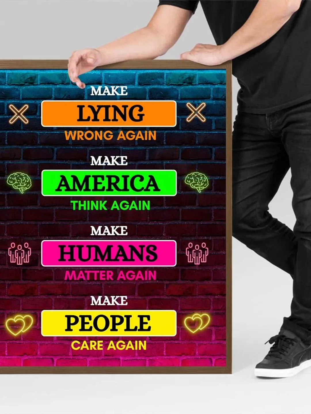 Make Lying Wrong Again Resist Protest Sign PRINTABLE files,AntiTrump ...