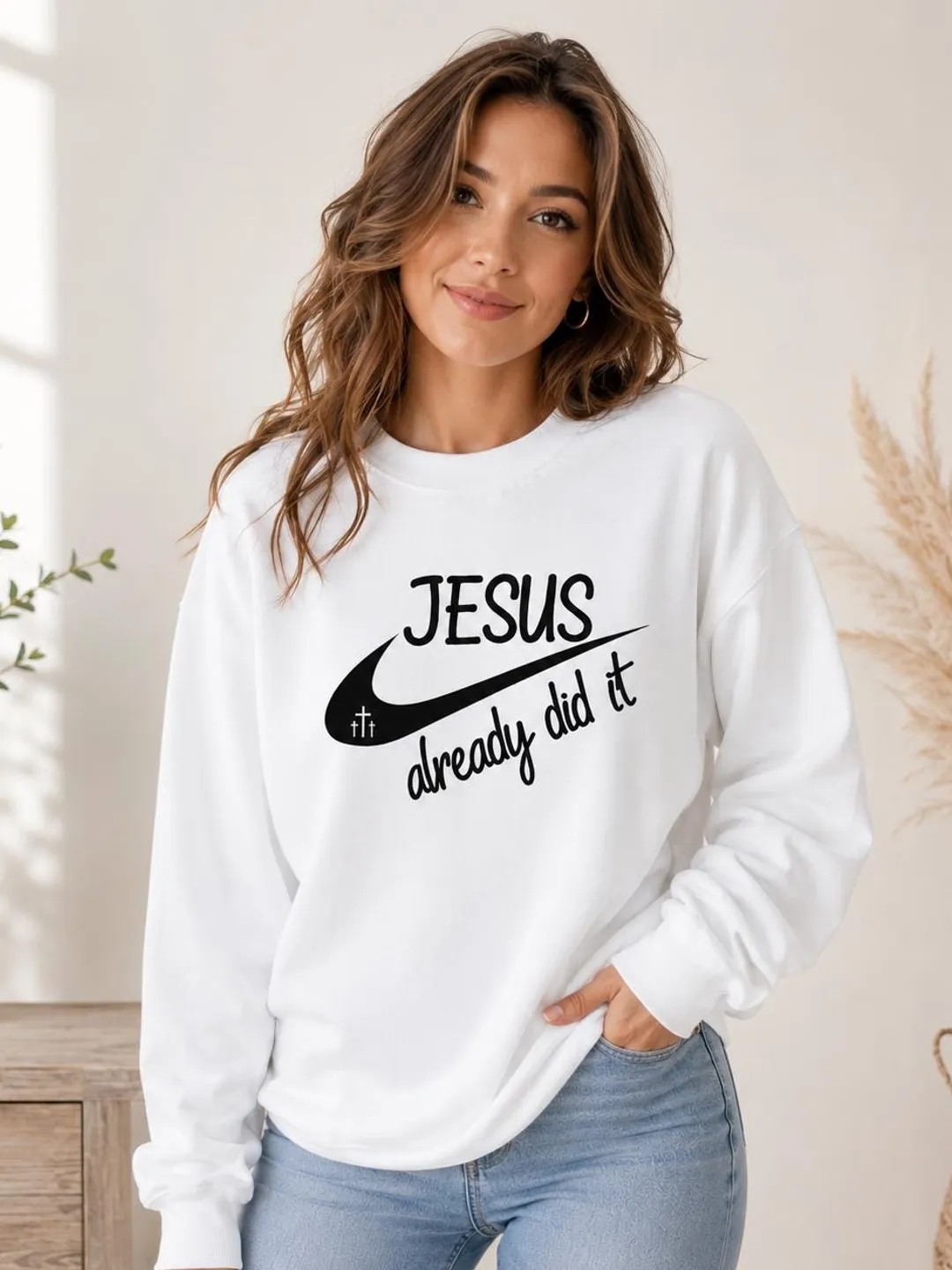 Jesus Already Did It SVG, Christian Faith Shirt Design, Religious Cricut Cut File