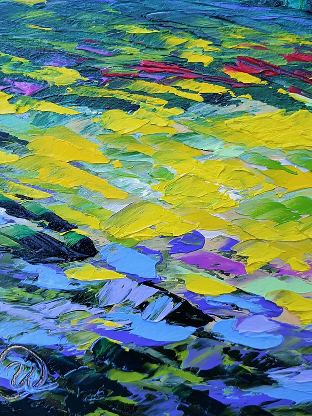 Tuscany Painting Landscape Original Art Sunflower Wall Art Impasto Oil ...