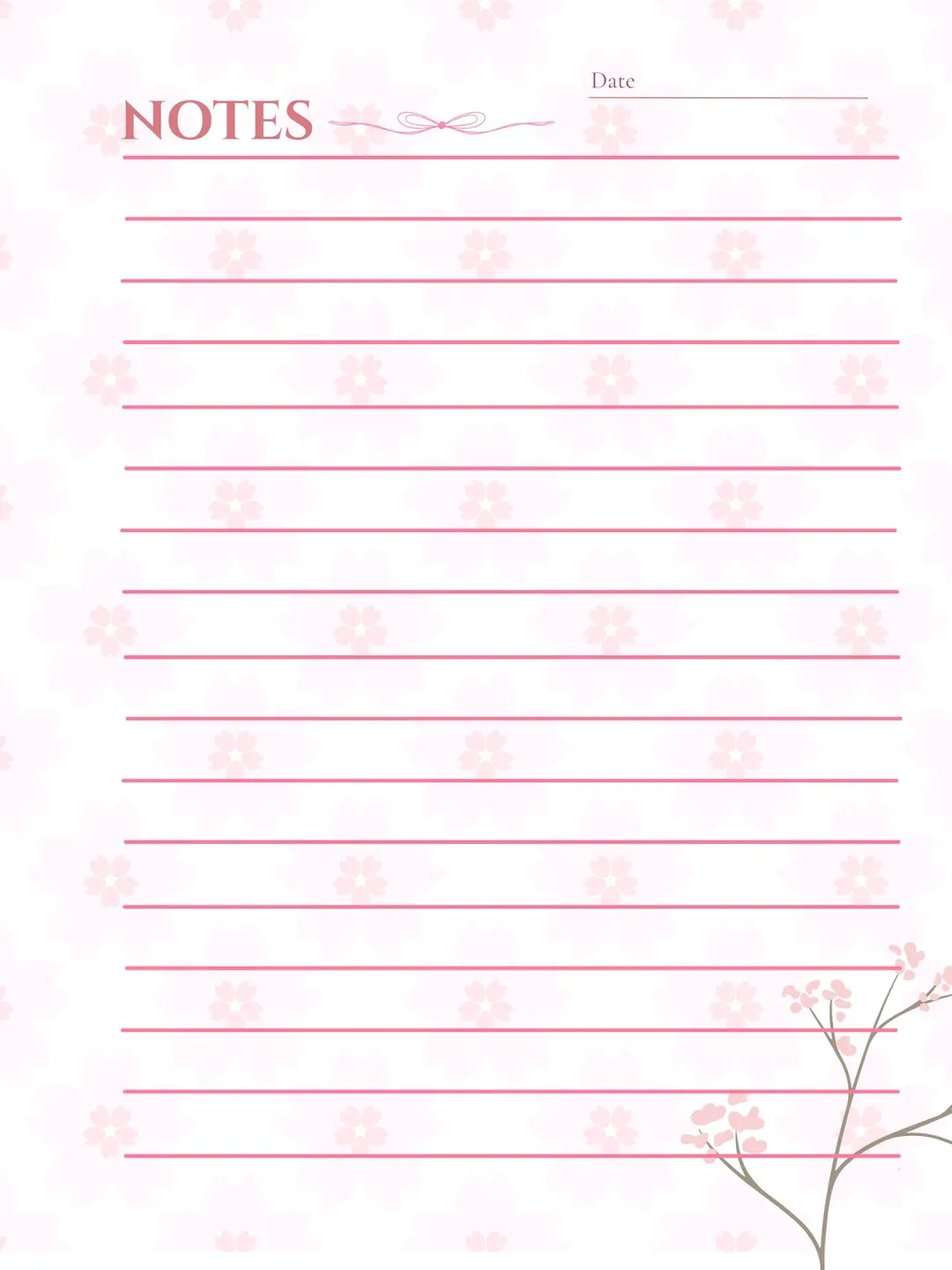 Floral Pattern Notebook