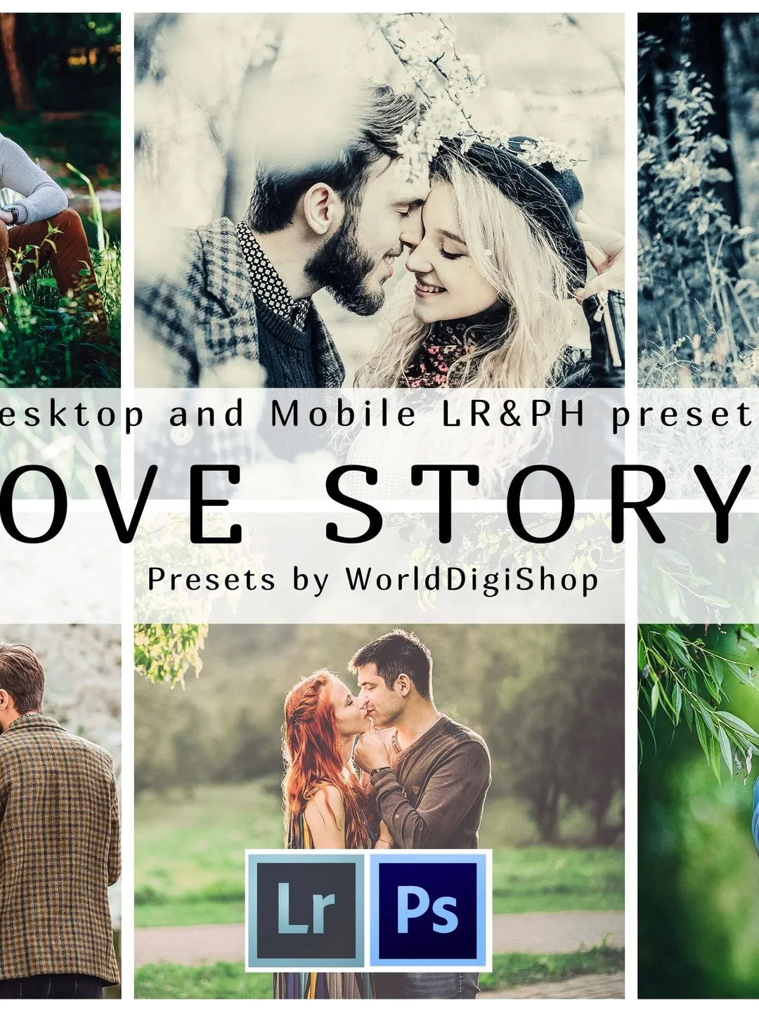 70 Love Story Lightroom Presets Exclusive Collection, Mobile Presets, Desktop Presets, Couple Presets, Love Presets, DNG, XMP, Lrtemplate