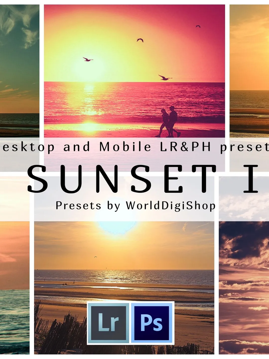 110 Sunset Lightroom Presets Exclusive Collection, Desktop Presets, Mobile Presets, Sunset Presets, Sunrise Presets, DNG XMP, Lrtemplate