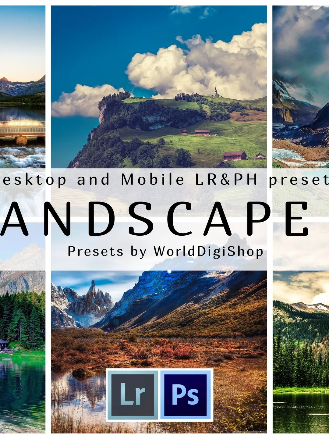 80 Landscape Lightroom Presets Exclusive Collection, Mobile Presets, Nature Presets, Landscape Preset, Desktop Presets, DNG, XMP, Lrtemplate