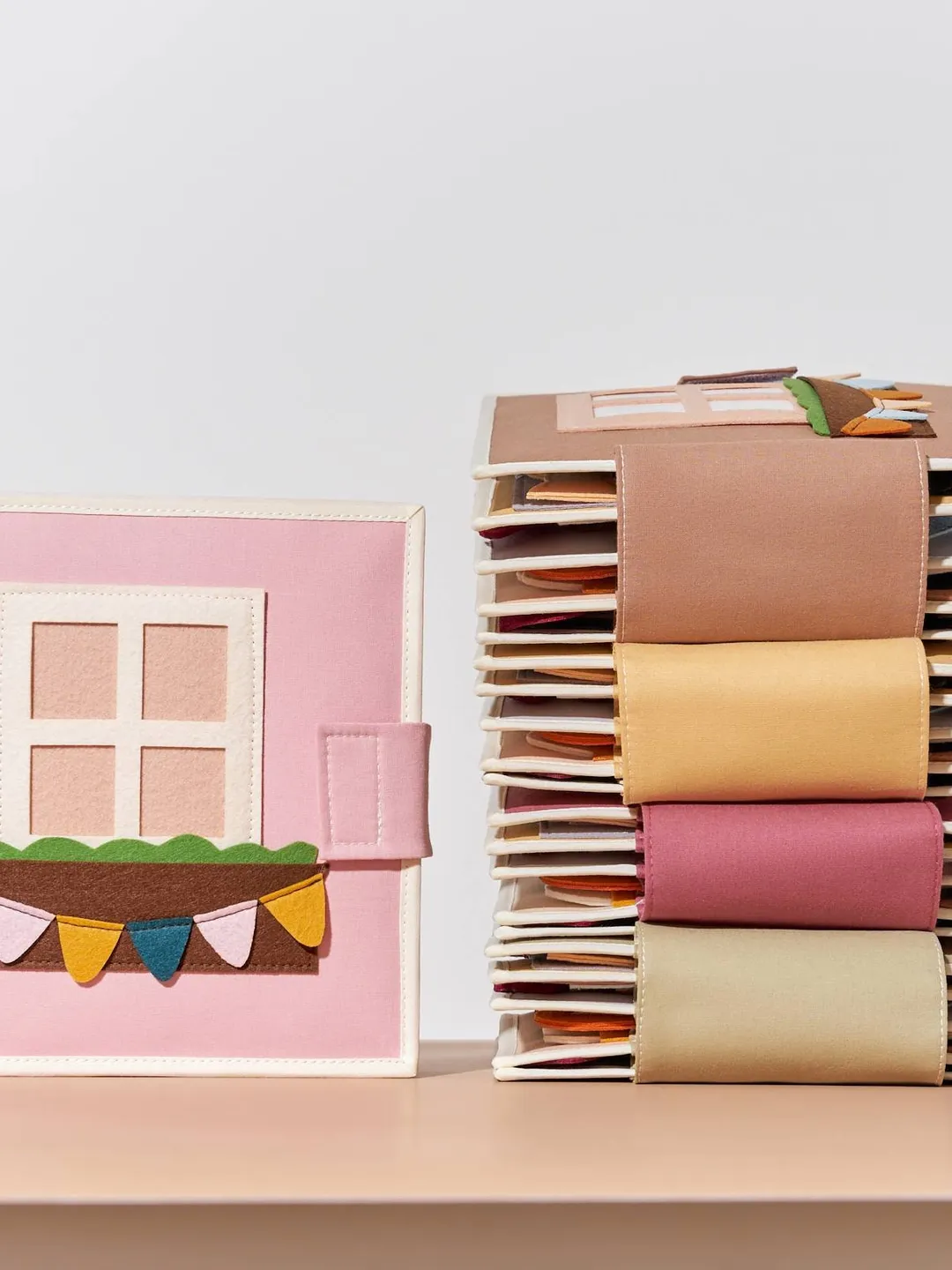 quiet book doll house gift for baby girl personalized, gift for kid kinderkrama