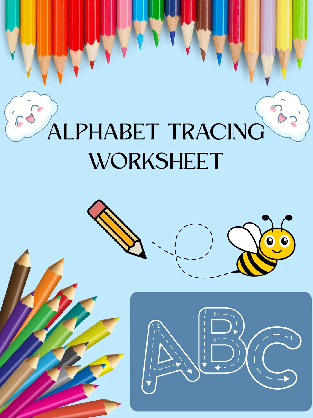 Alphabet Tracing Worksheets for Kids (A–Z Printable PDF)
