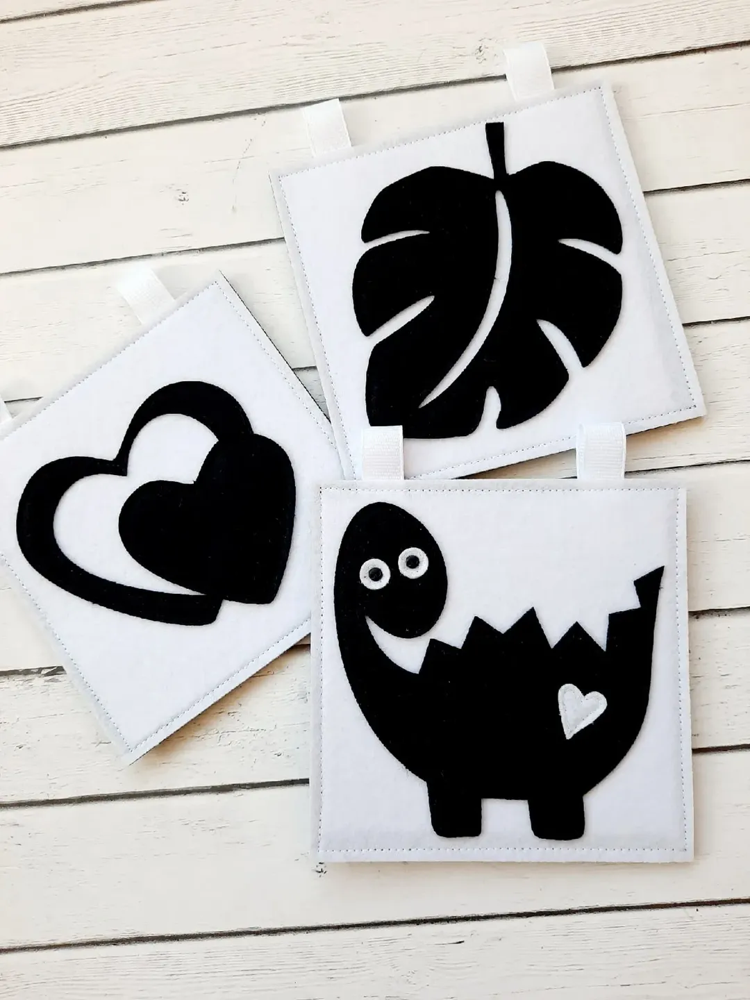 Contrast Black and White cards, Felt Newborn book, Expecting mom gift, Newborn toy, Baby shower, Montessori toy
