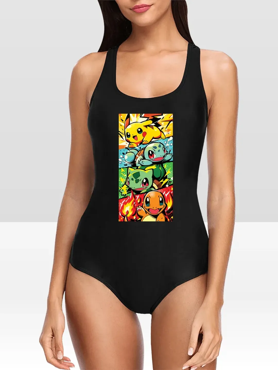 With Pokemon One Piece Swimsuit