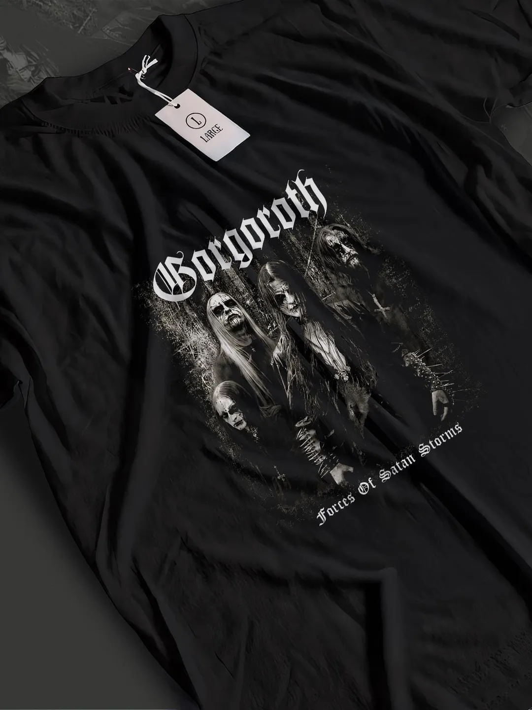 Gorgoroth Black Metal Long Sleeve Shirt - Forces Of Satan Storms