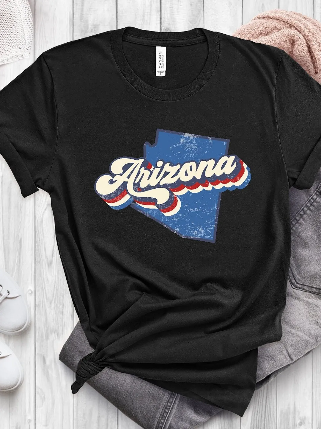 Arizona State Shirt: Retro Desert Design (Soft Cotton)