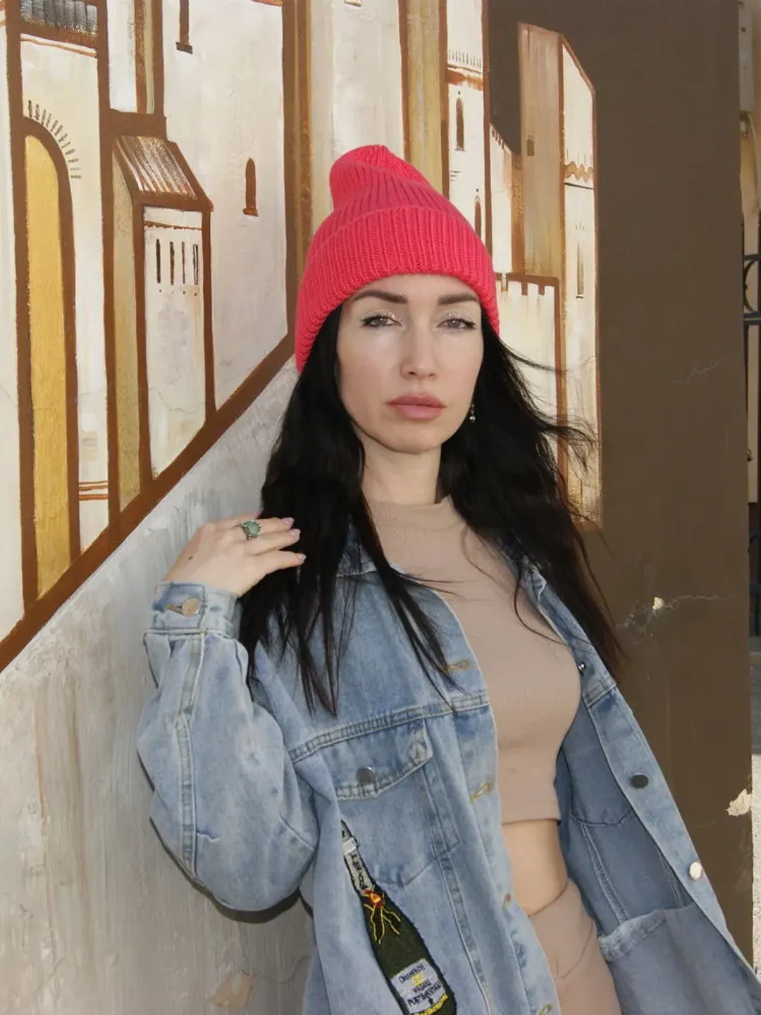 Wool knit, Christmas gift, woman beanie