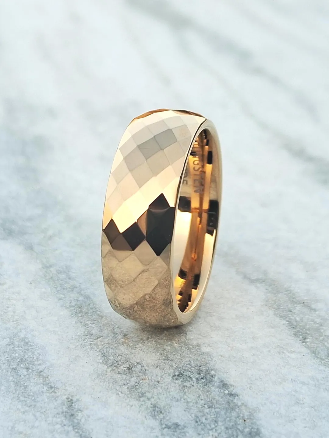 8mm Gold Edging 8MM High Polished Edge Sandblasted Silver 24K Gold Plated Domed ...