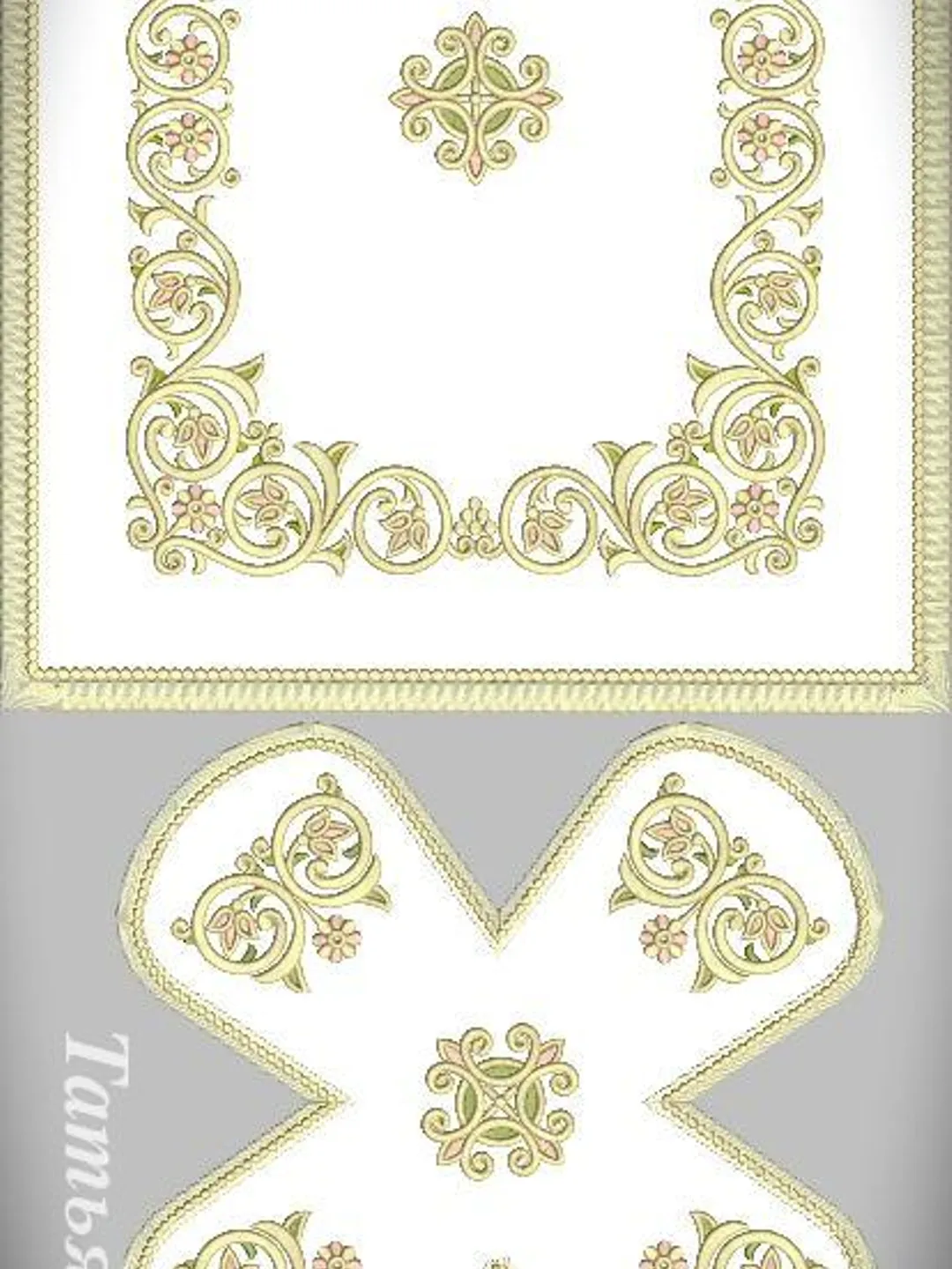 "Liturgy" set of designs for machine embroidery