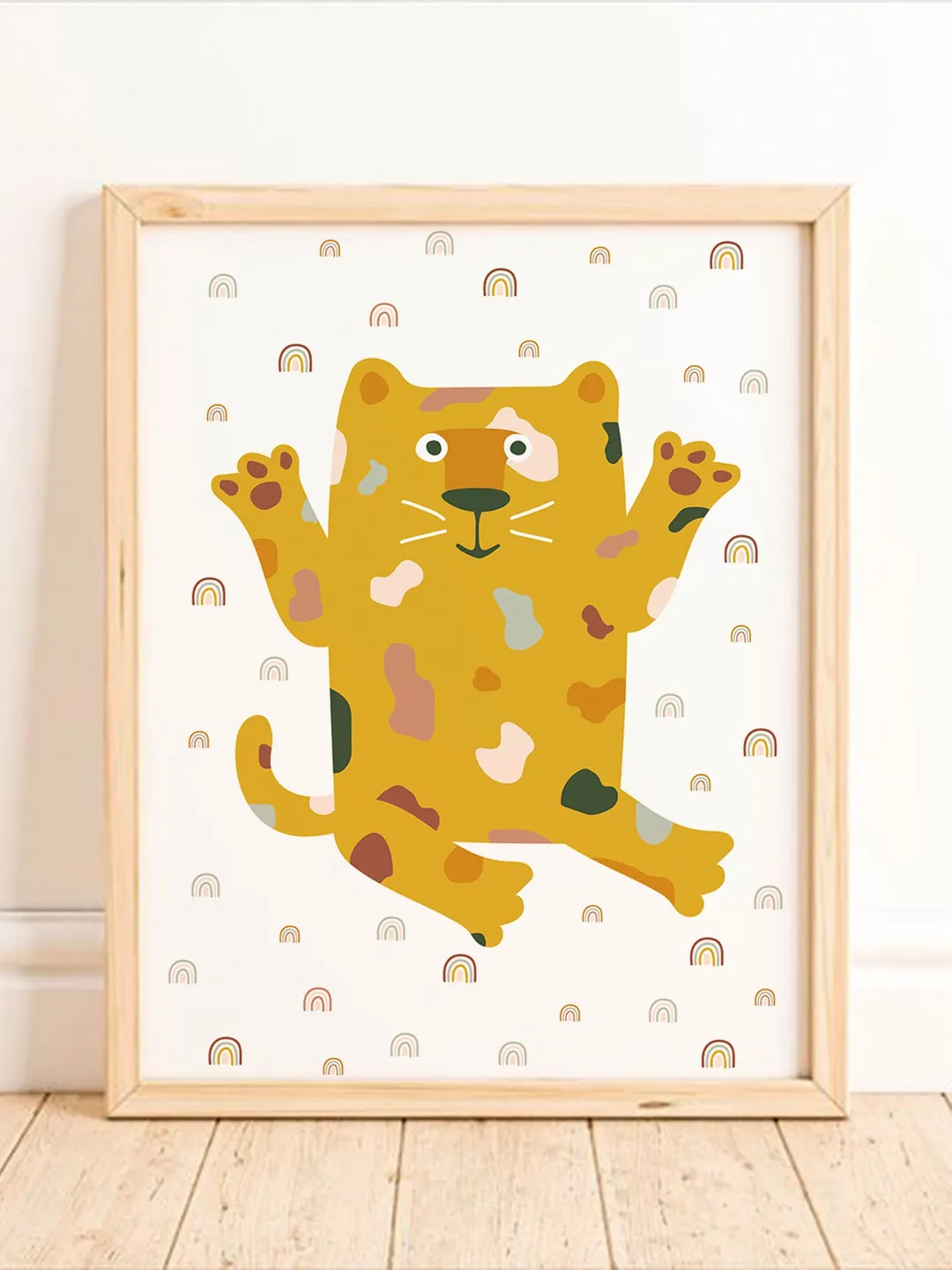 Lion Printable Wall Art Rainbow Tiger Playroom Wall Decor Leopard Printable Baby Room Poster Baby Boy Nursery Decor Toddler Room Wall Art