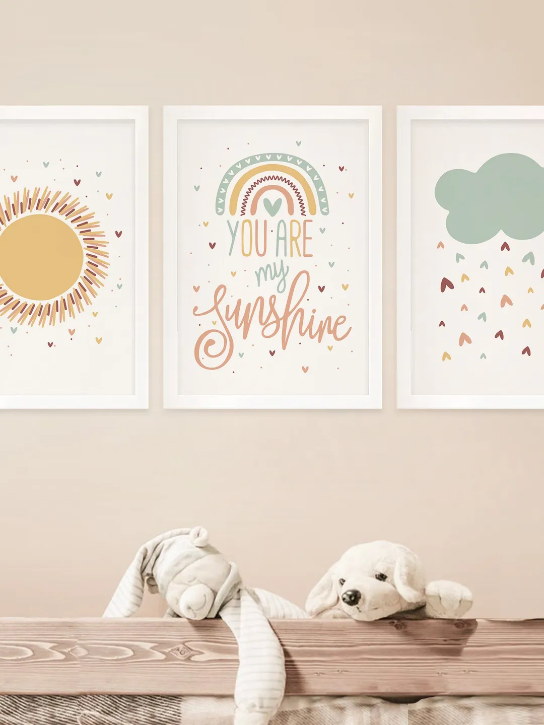 You Are My Sunshine Wall Art Prints Baby Posters And Prints Sunshine Boho Nursery Gallery Wall Prints Digital Art Prints Set Of 3