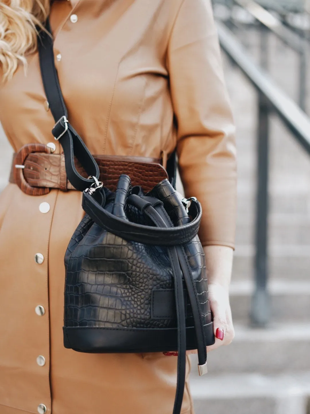 Leather Tote bag, Animal tote bag, Leather bucket bag, Leather bag, Coach bucket bag, Leather dice bag, Leather shoulder bag