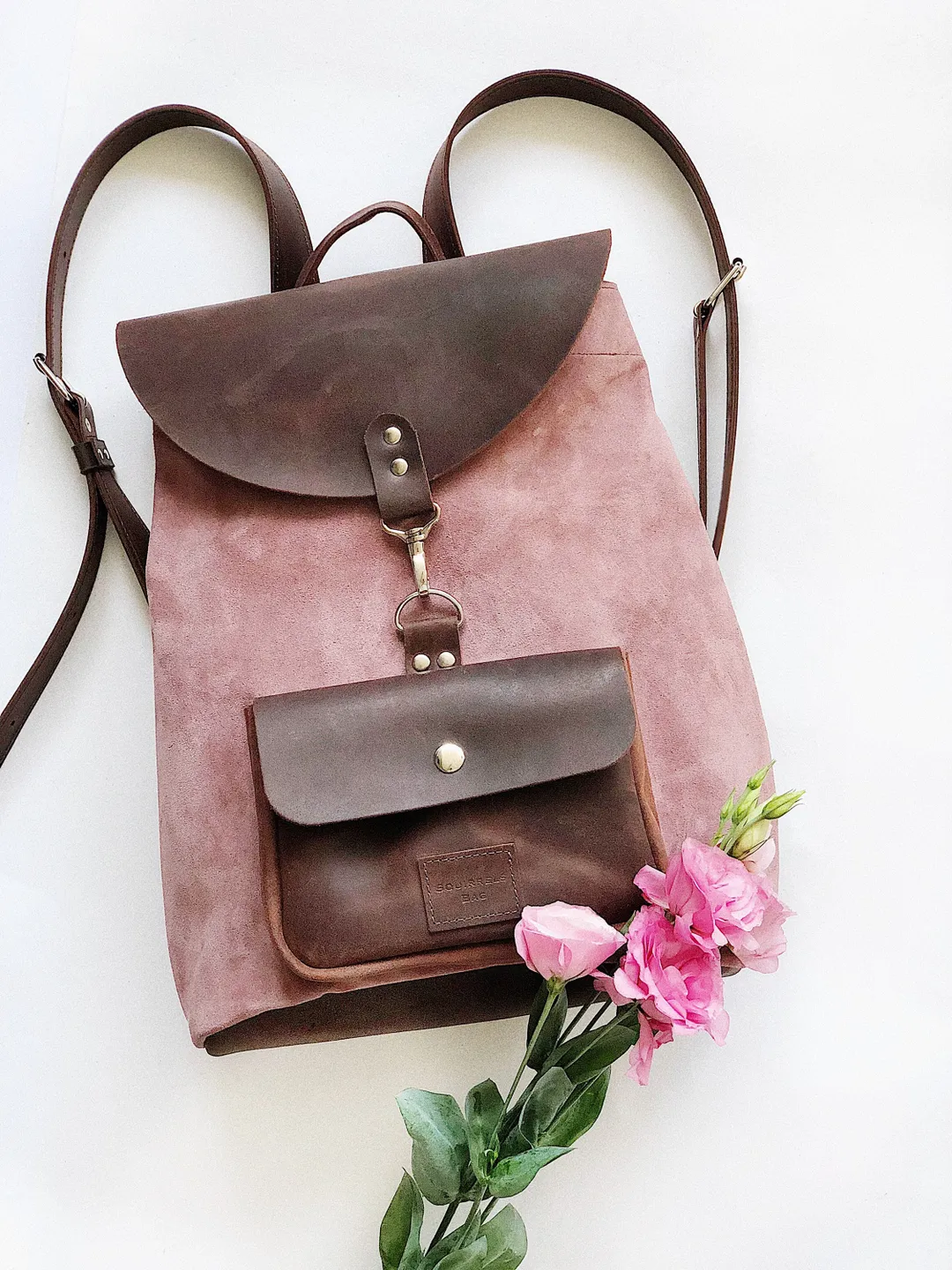 Leather Rucksack damen, leather Backpack women, Laptop backpack, mini backpack, convertible backpack, boho backpack