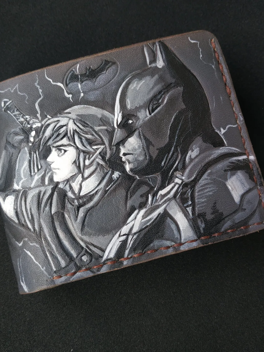Batman & Link vs Mind Flayer Wallet, Zelda wallet, DnD wallet ...