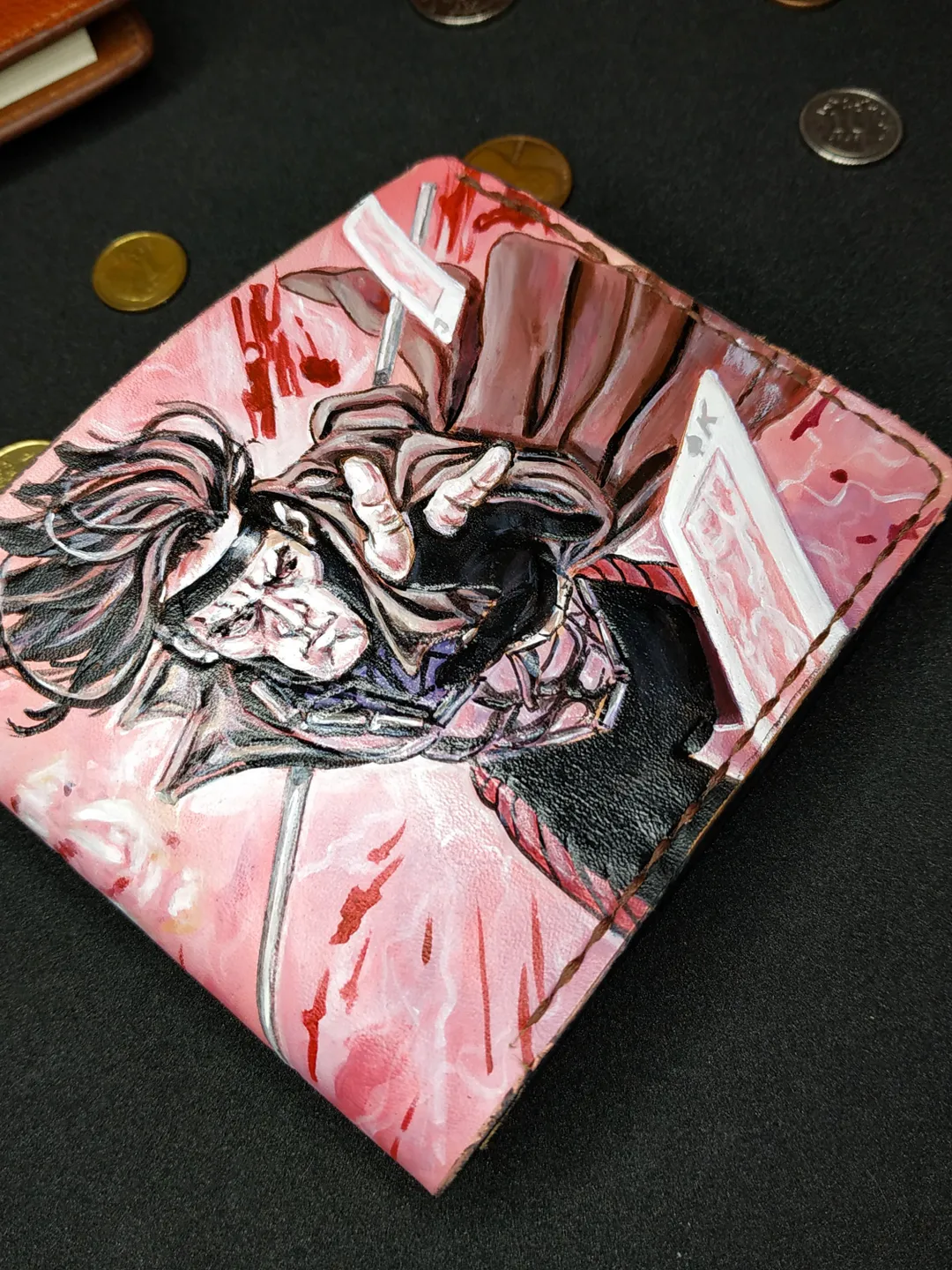 GAMBIT X-MEN Wallet, Leather Wallet, Personalized Embossing Custom Marvel Wallet, Wallet Men, Gambit Gift, X Men, Logan, Deadpool, Wolverine