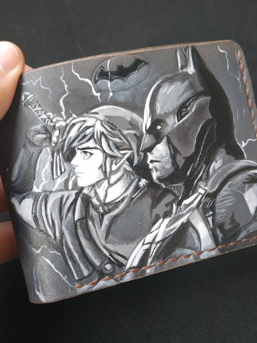 Batman & Link vs Mind Flayer Wallet, Zelda wallet, DnD wallet ...