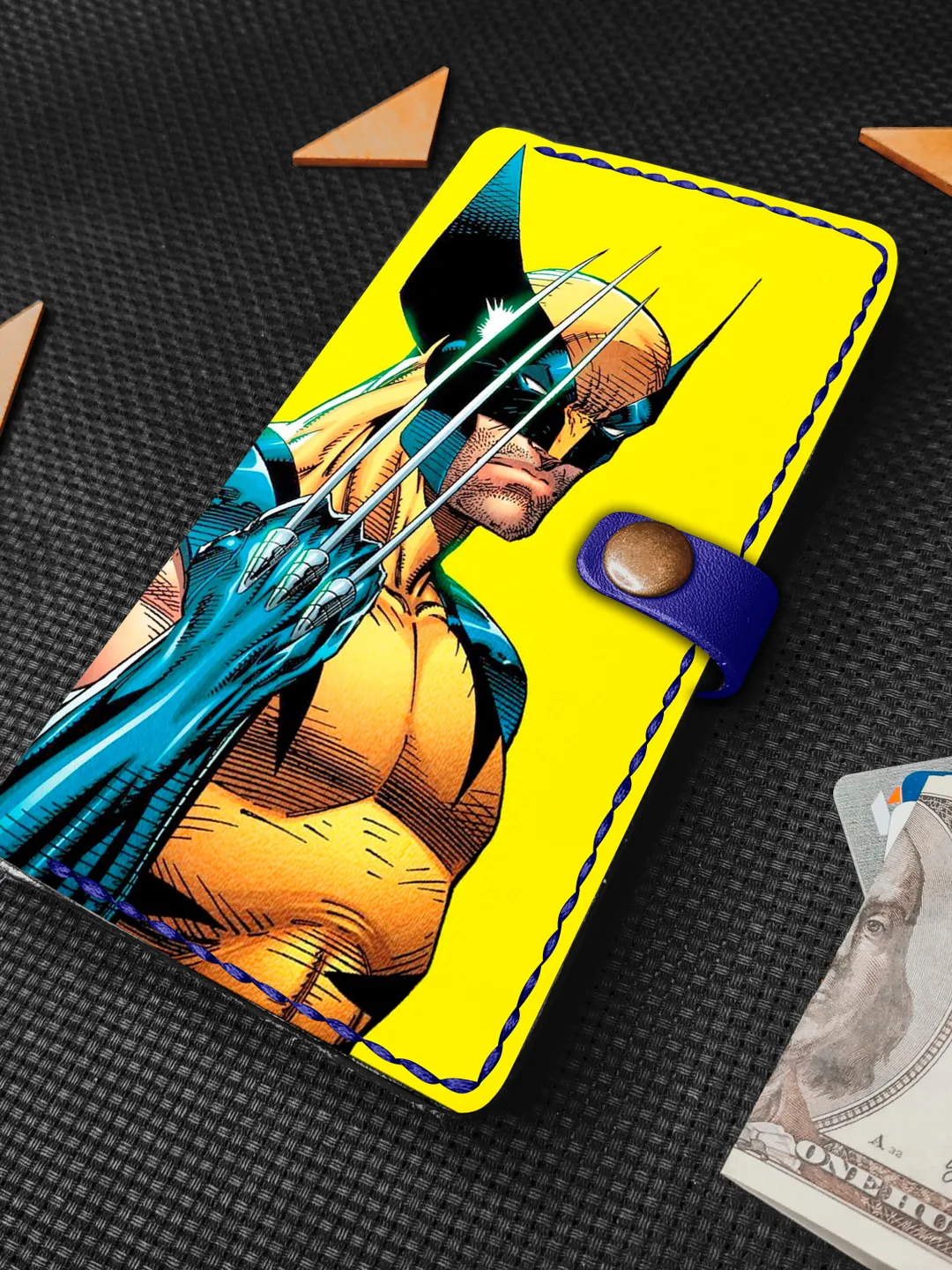 Leather iPhone Wallet Case, Personalized Strap Card Slot Embossed Leather Wallet Case, Custom iPhone Case 7 8 X XR SE XS 11 12 mini Pro Max