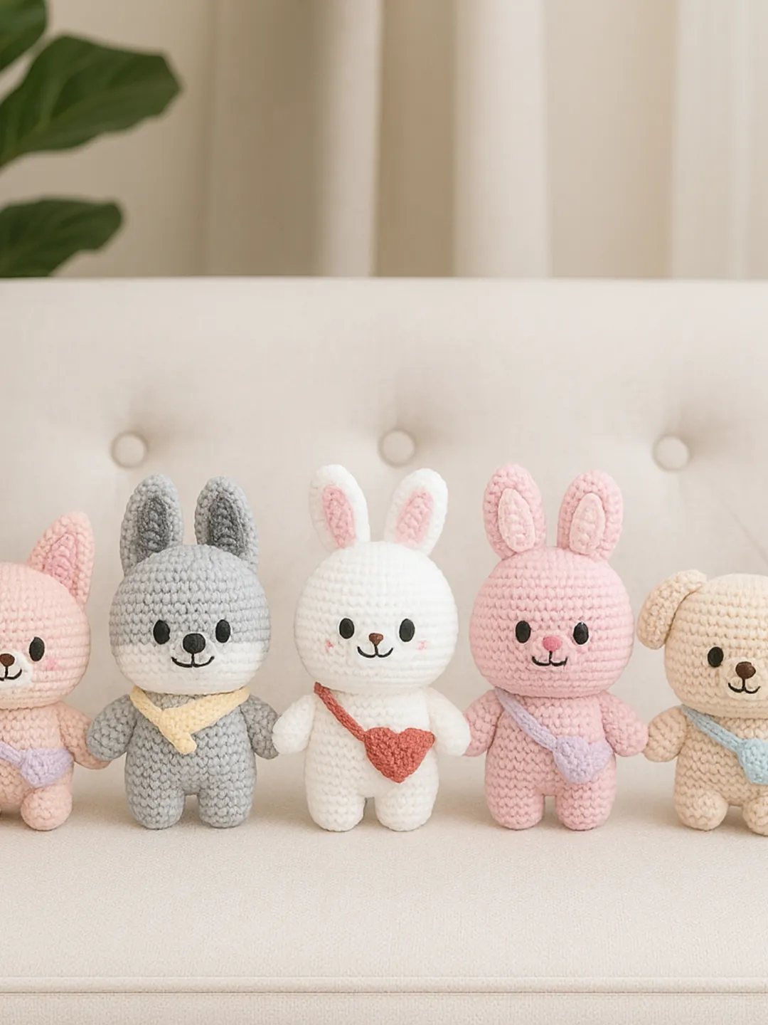 8 IN 1 mini SKZoo Crochet Pattern PDF, Stray Kids Crochet Pattern