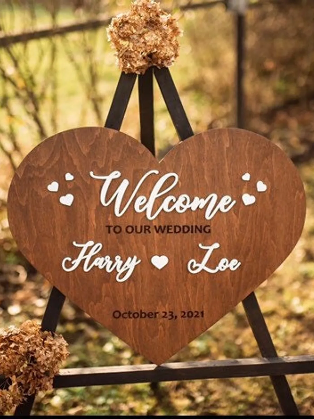 Heart Wedding Sign |  Wooden Welcome to Wedding Sign | Wedding Reception | Welcome Sign | Custom Welcome Sign | Wedding Decor.