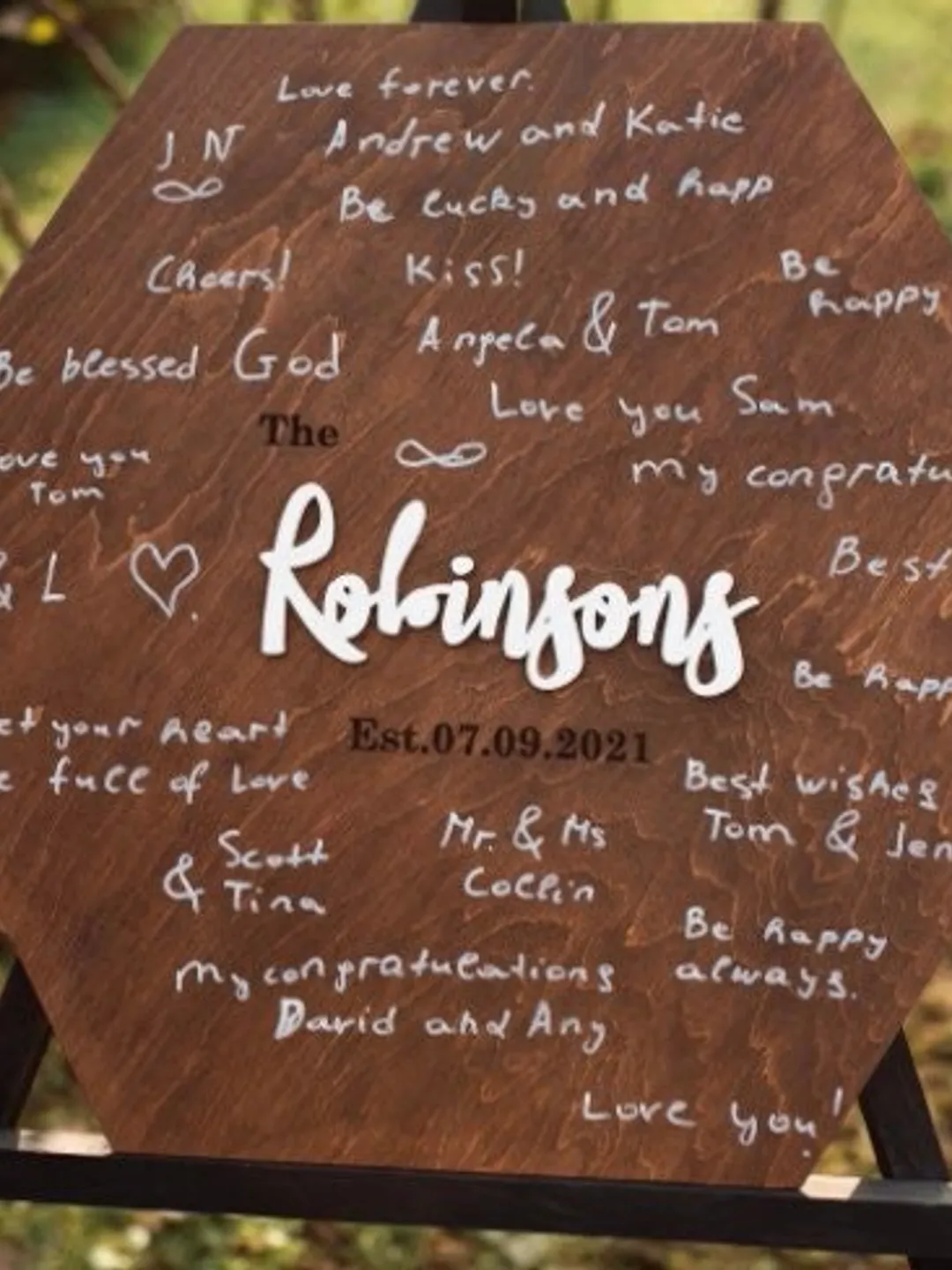 Rustic wedding guest book, custom wood guestbook sign, book alternative, personalized anniversary gift