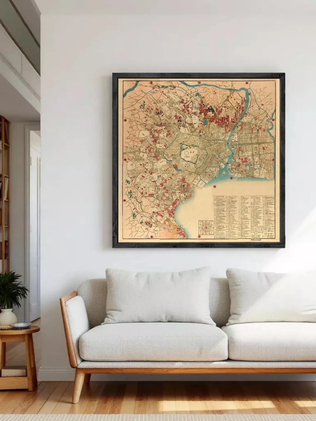 Vintage Map of Tokyo Japan 1849 Old Map | Wall Map Print