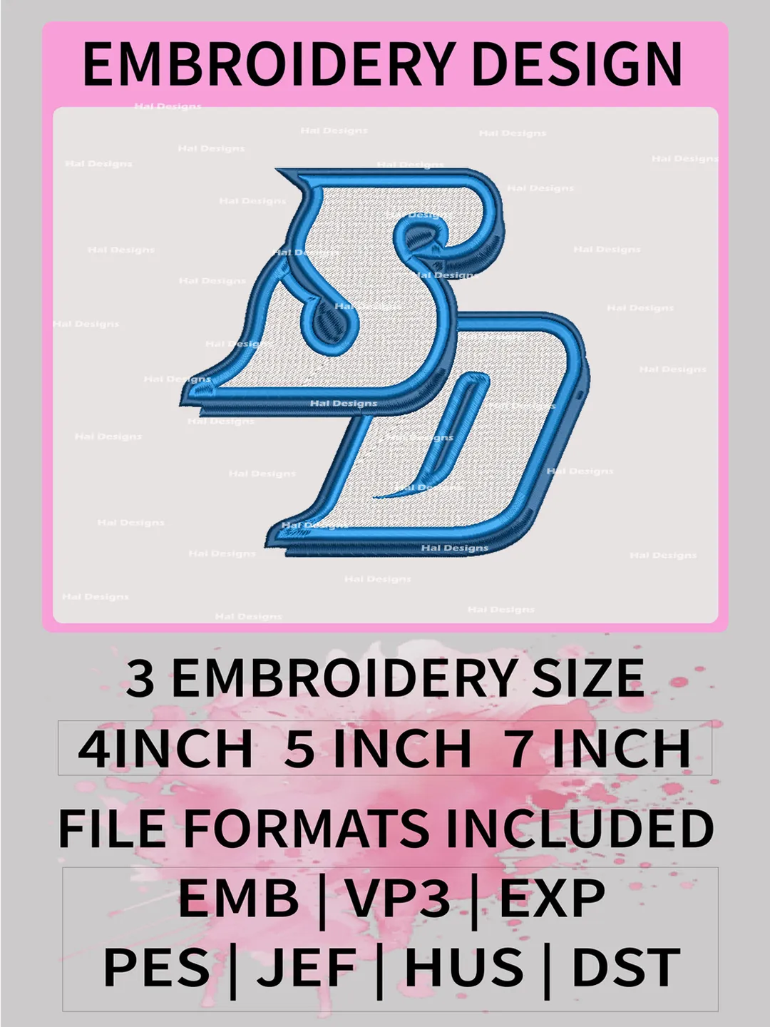 NCAA San Diego Toreros Embroidery File, 3 Sizes, 6 Formats, NCAA Machine Embroidery Design, NCAA Logo, NCAA Teams