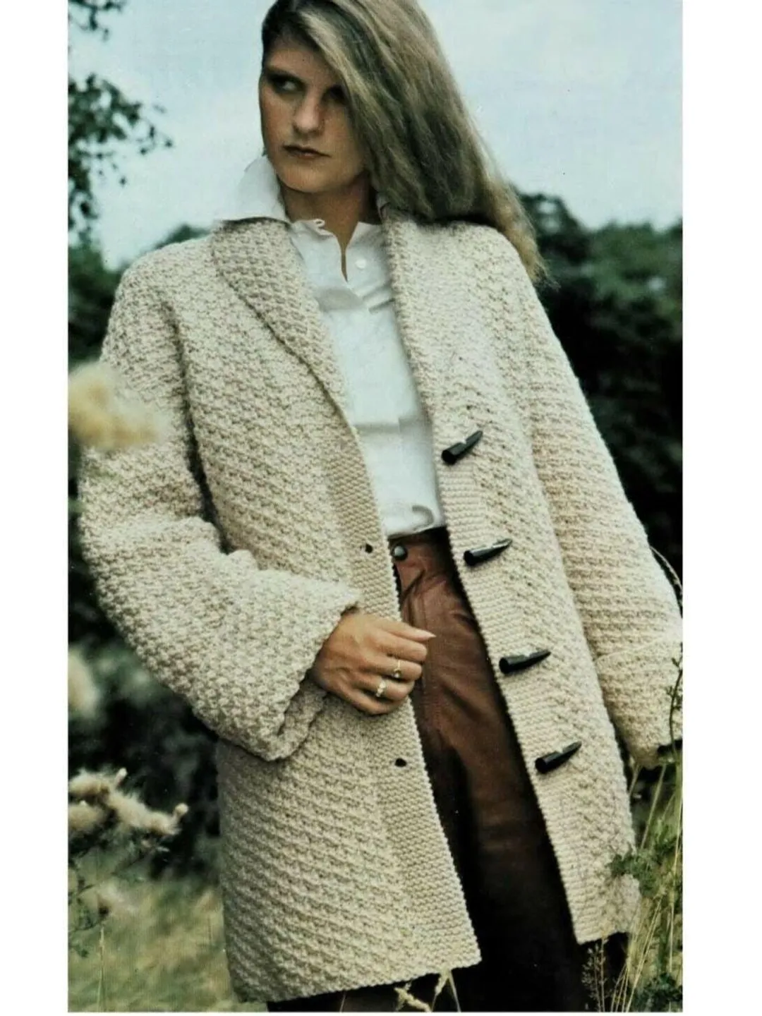 Cardigan knitting pattern, jacket knitting pattern, women ladies cardigan, chunky cable pattern cardigan pdf instant download