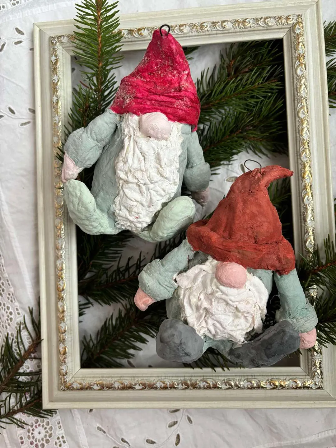 A pair of Scandinavian gnomes - universal decorations for the Christmas tree and indoor spaces
Xmas ornaments