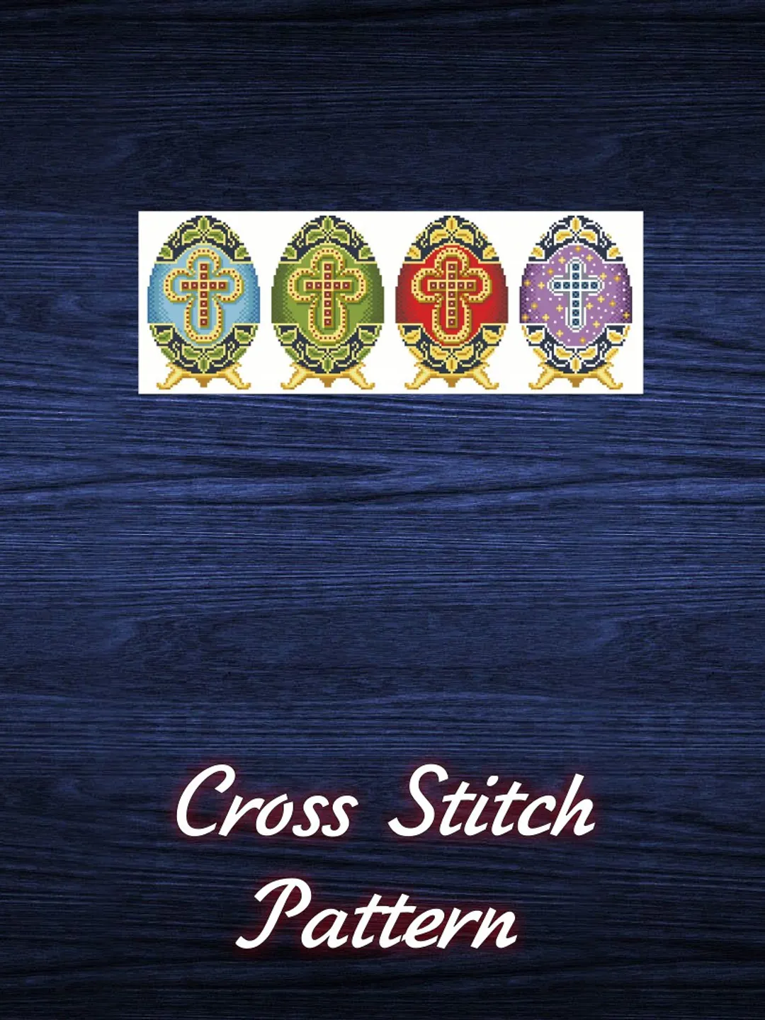 Cross Stitch Pattern Easter Egg Digital Download PDF