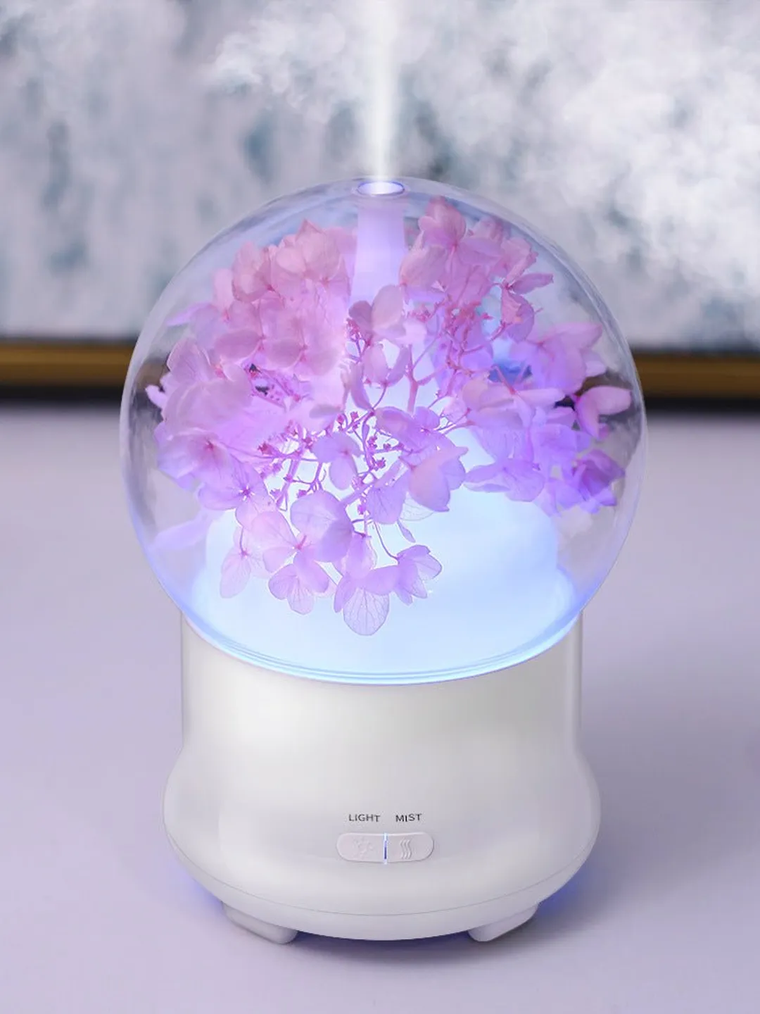 Led Flower Diffuser “Flower Aromatherapy Diffuser – LED Ultrasonic Humidifier”